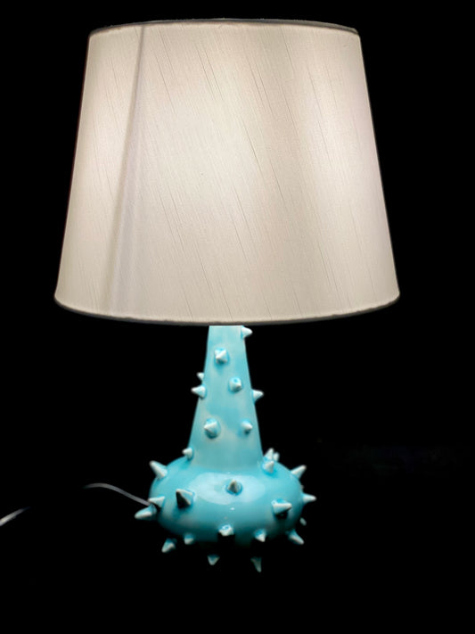 Urchin Lamp in Topaz Blue